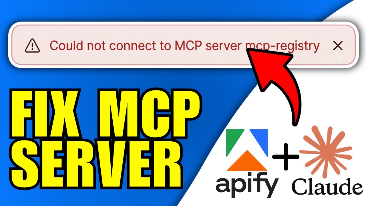 Исправление ошибки &laquo;Apify не удалось подключиться к MCP-серверу&raquo; в Claude AI