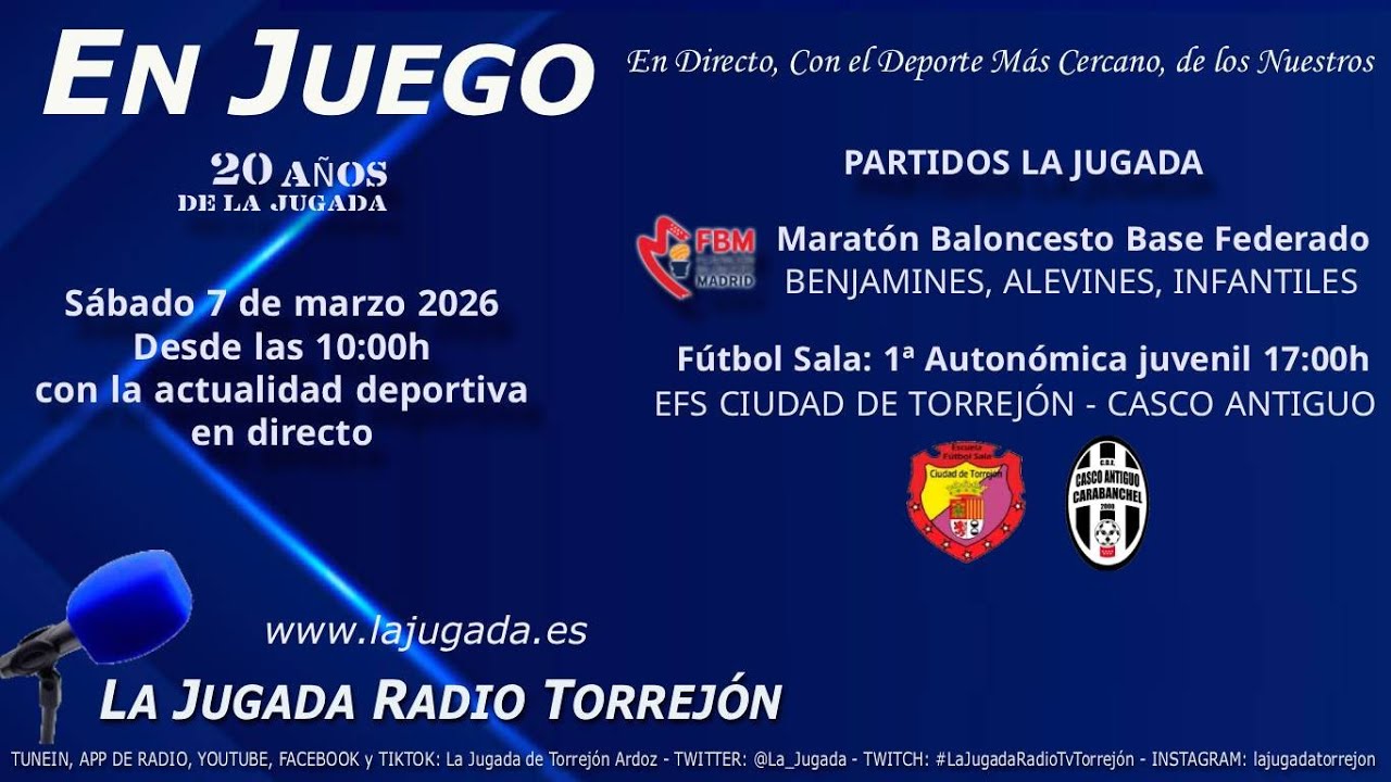 EN JUEGO I Baloncesto Base Federado (070326) 14:00h