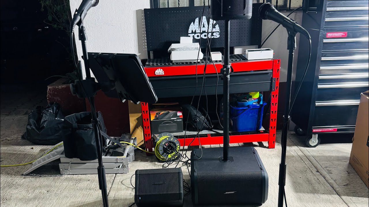 Sistema de audio Bose (Bose S1 Pro, Bose S1 Pro Plus, Módulo de Bajos Bose Sub1, Micrófonos Shure)