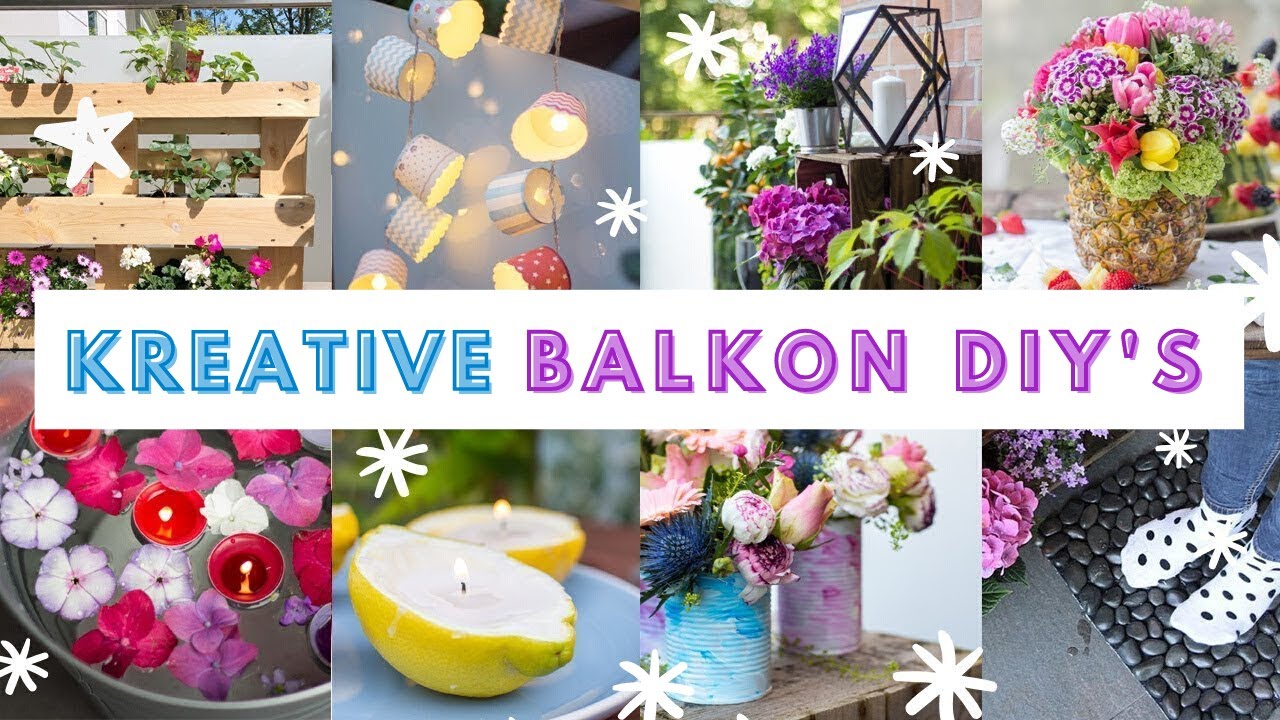 9 einfache PINTEREST Balkon Ideen | DIY Balkon gestalten mit wenig Geld | TRYTRYTRY