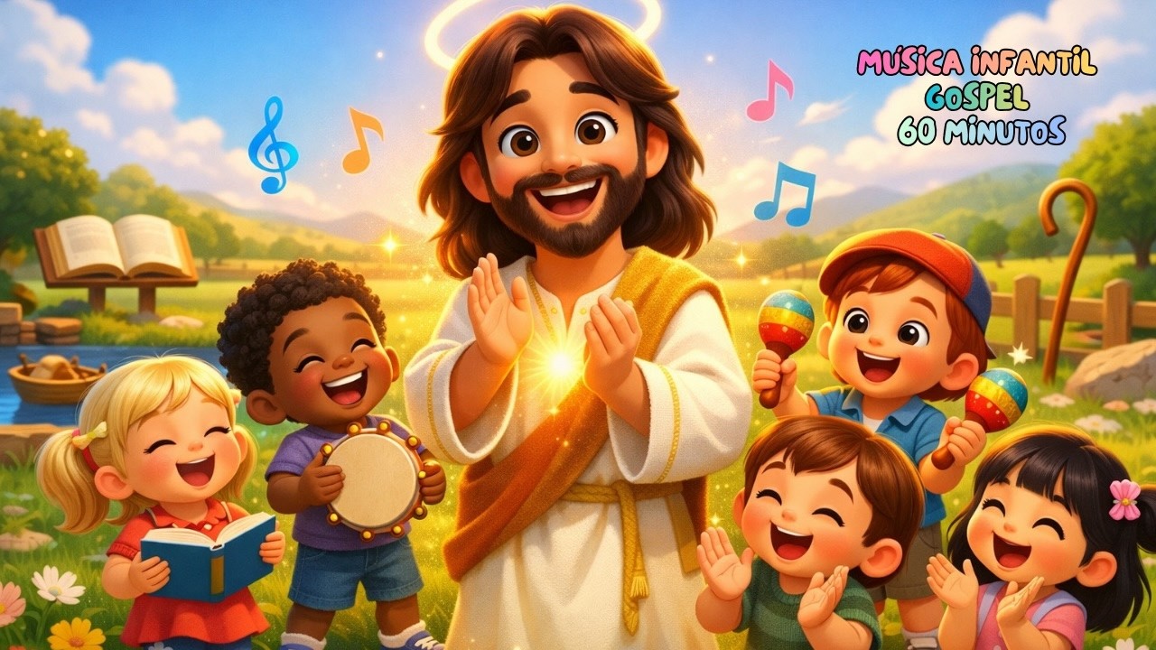 1 Hora de Bíblia Cantada para Crianças | Coletânea de Músicas Infantis Divertidas com Jesus