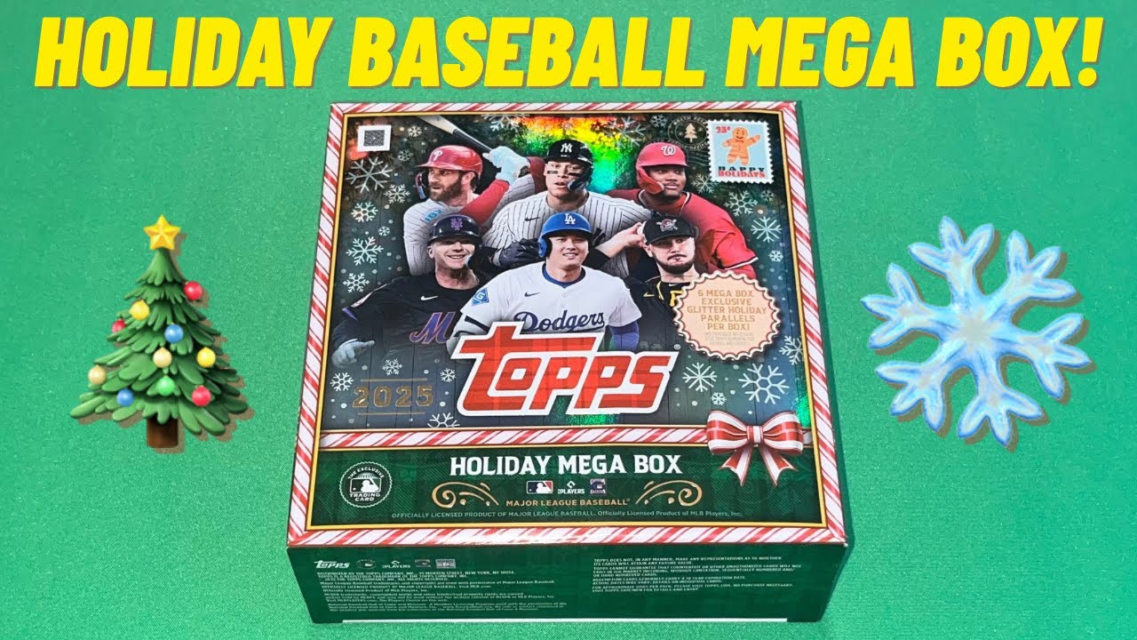 Обзор открытия рождественского бейсбольного мегабокса Topps 2025! Весёлый рывок! «Доджерс» побежд...