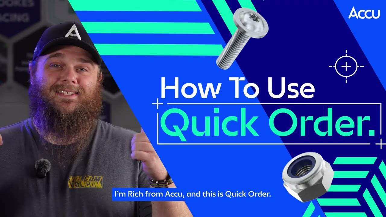 Экономьте время с Accu Quick Order!