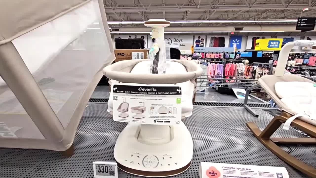 EVENFLO ELARA 2-IN-1 SMART MOTION SWING & SOOTHING NEST Shop with us at Walmart!!!