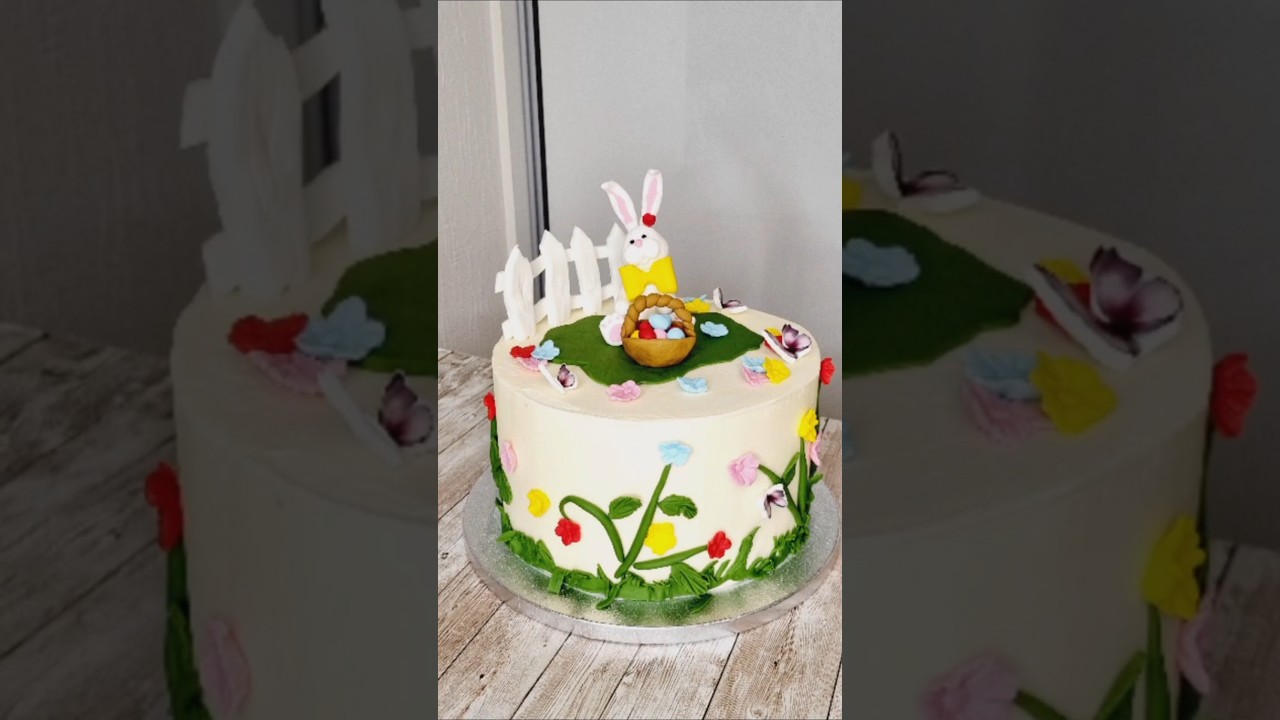 Bunny cake for Easter holidays. Easter Bunny Cake idea  #cakedecorating #cakeeasy #cakeideas