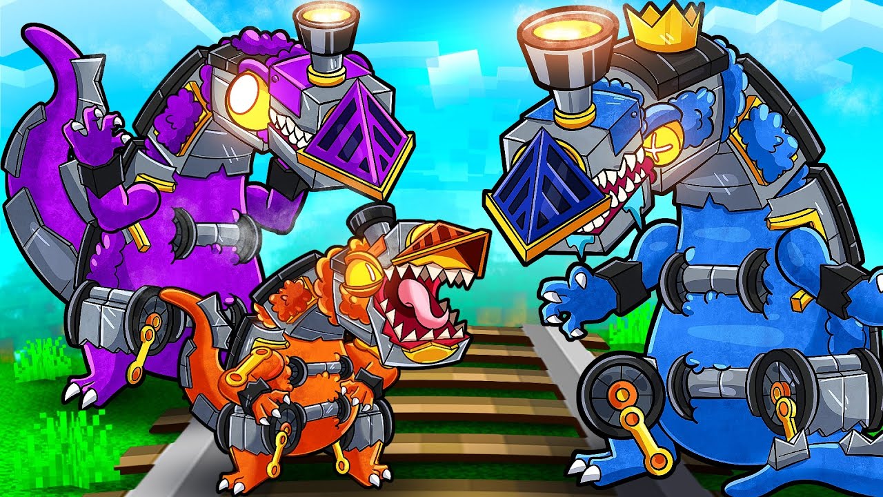 RAINBOW INFECTED TRAIN FRIENDS! (Minecraft)