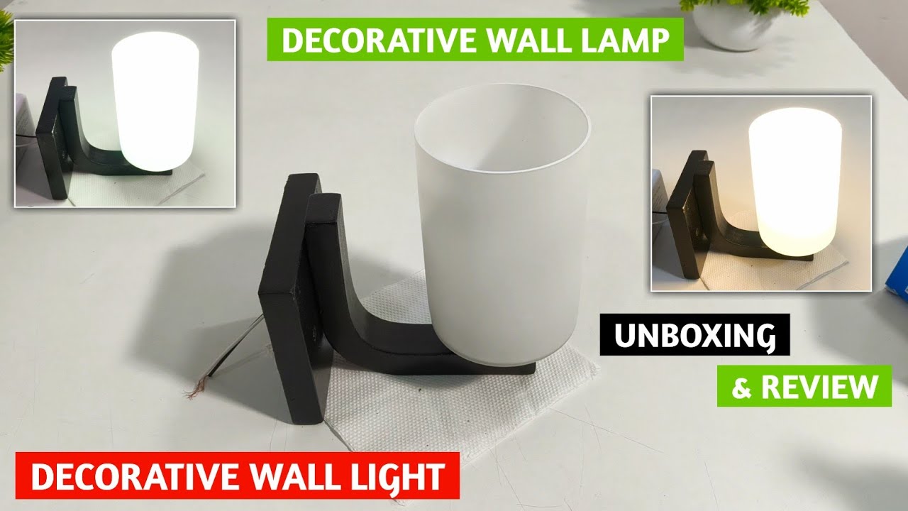 Decorative Modern Wall Lamp Unboxing and Review | Decorative Modern Wall Lamp