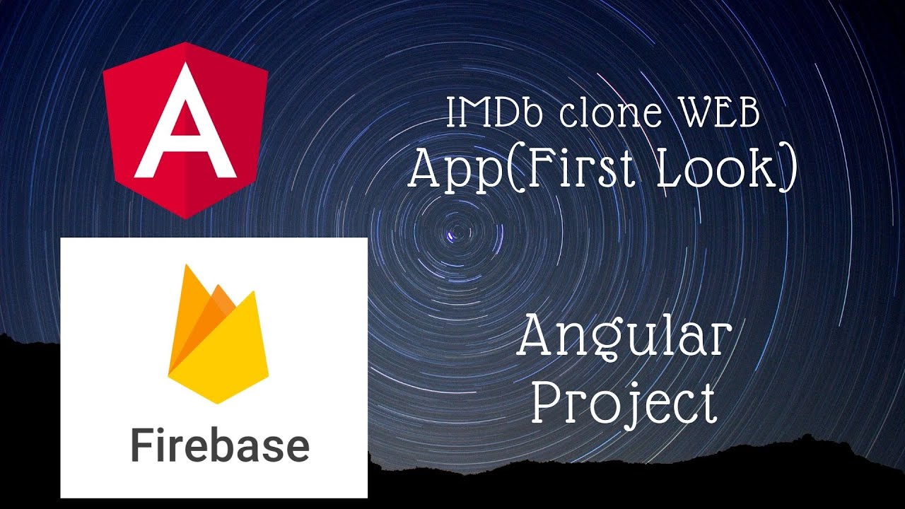 IMDb clone web app (Angular, Bootstrap, Firebase)- First Look