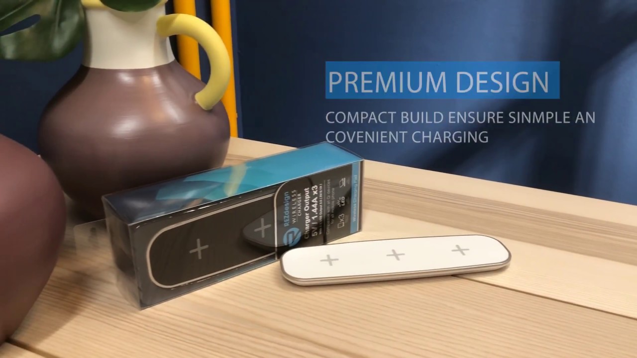 REZdesign 3X QI Wireless Charging Pad