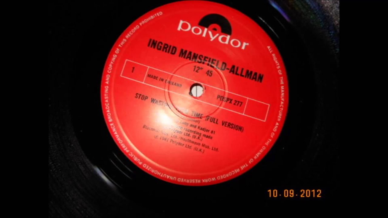 Ingrid Mansfield Allman - Stop Wasting Your Time