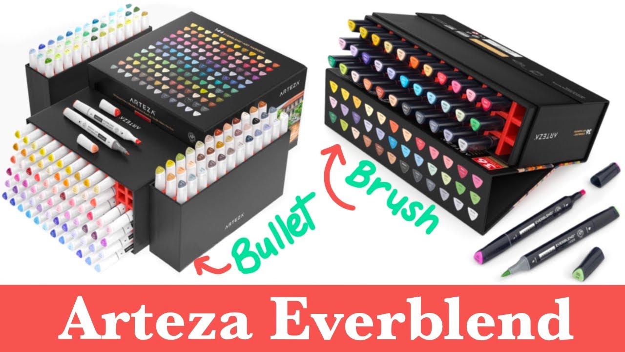 A Look At Arteza Everblend 144 and Ultra Brush Nib Markers