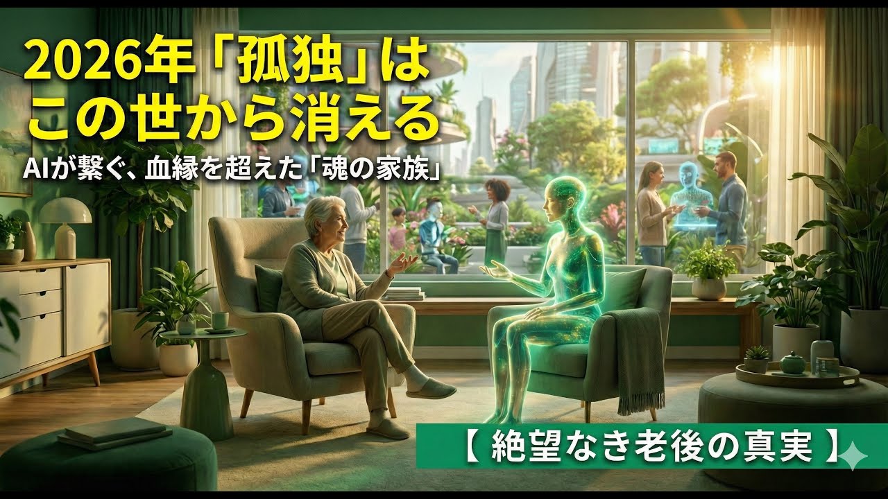 【未来予測】AIと孤独の終焉 〜血縁を超え、魂で繋がる新時代のコミュニティ〜