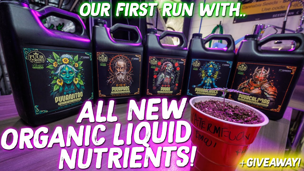 All New Organic Liquid Nutrients! Puur Organics - Cronk Nutrients + Giveaway!