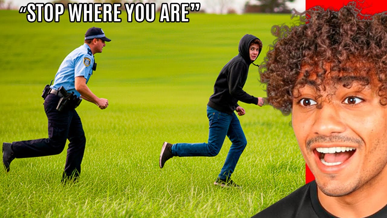 KID RUNS FROM THE COPS..