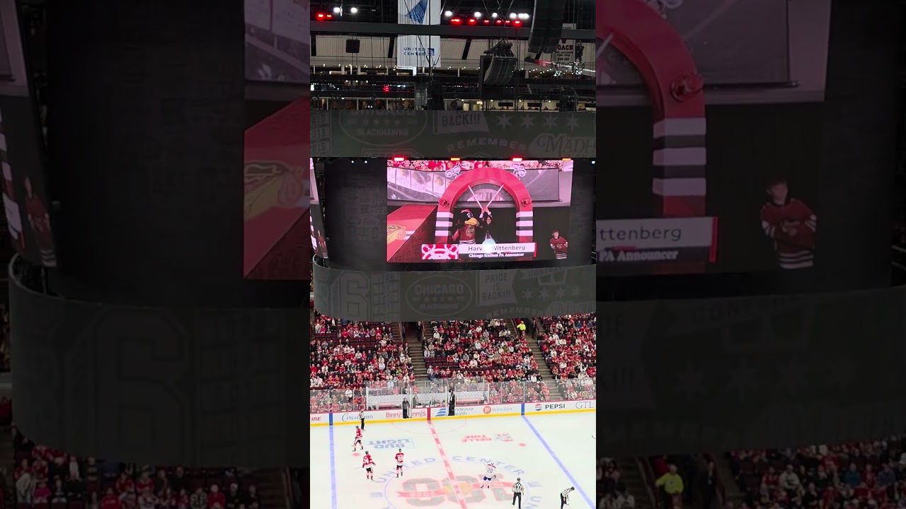 Chicago Blackhawks Sound the Goal Horn 2025-2026 Home Opener