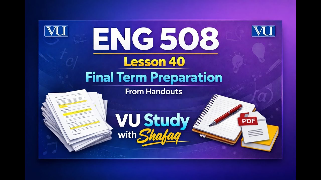 Eng508 Short Lecture 40 Semantics and Pragmatics Final term