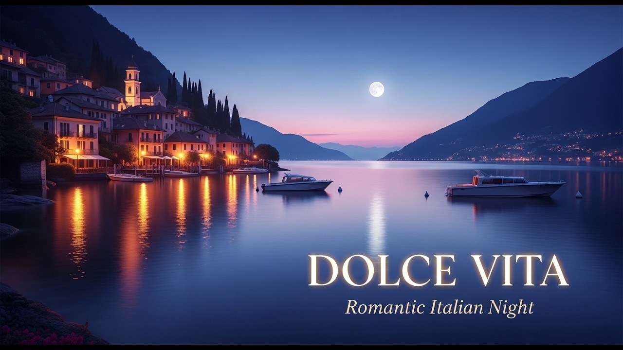 Romantic Italian Sunset Music 🌊 Mediterranean Cafe Lounge InstrumentalDescription