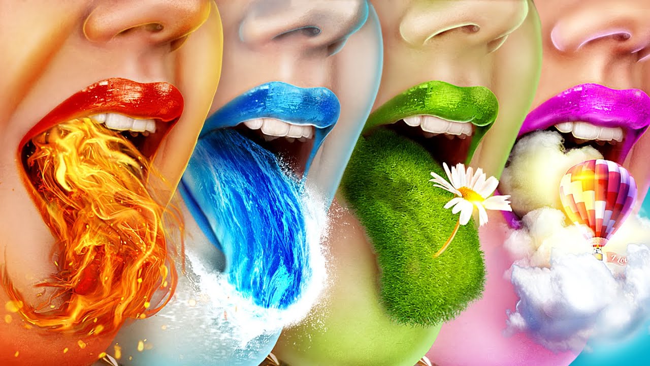 Feuermädchen, Wassermädchen, Luftmädchen und Erdmädchen / Vier Elemente im echten Leben