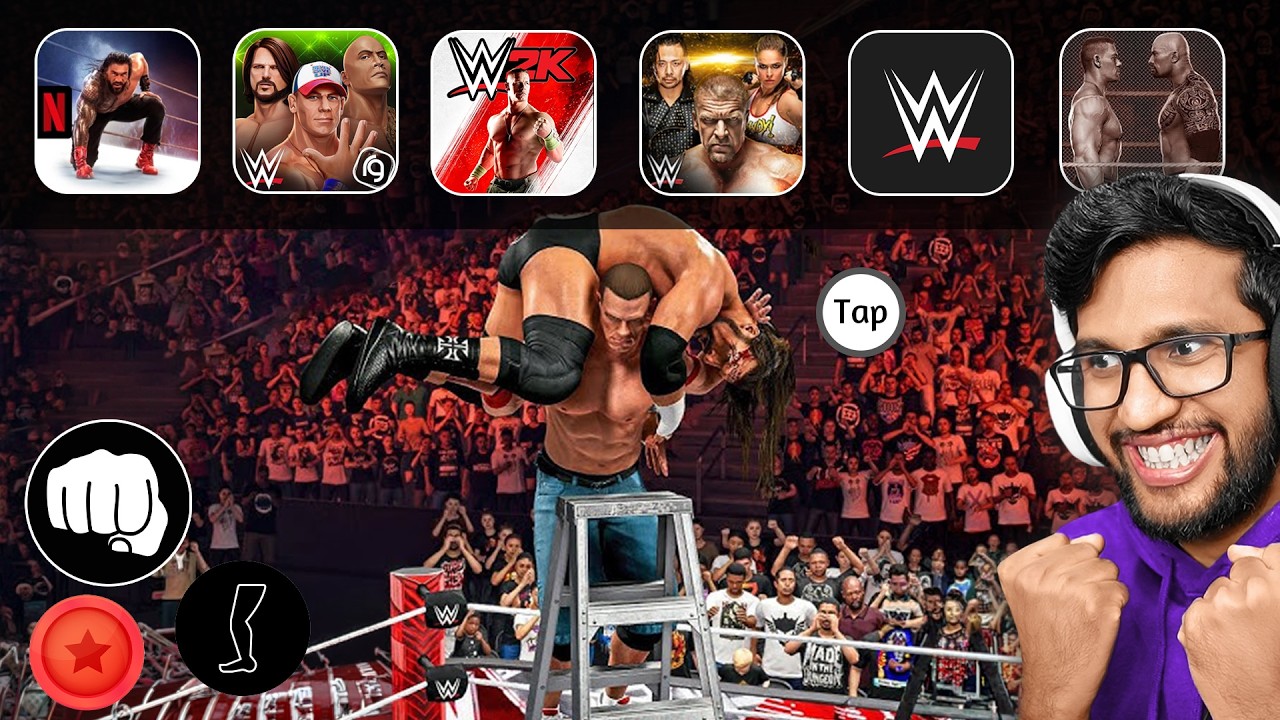 PLAYING TOP WWE WRESTLING FREE ANDROID GAMES !