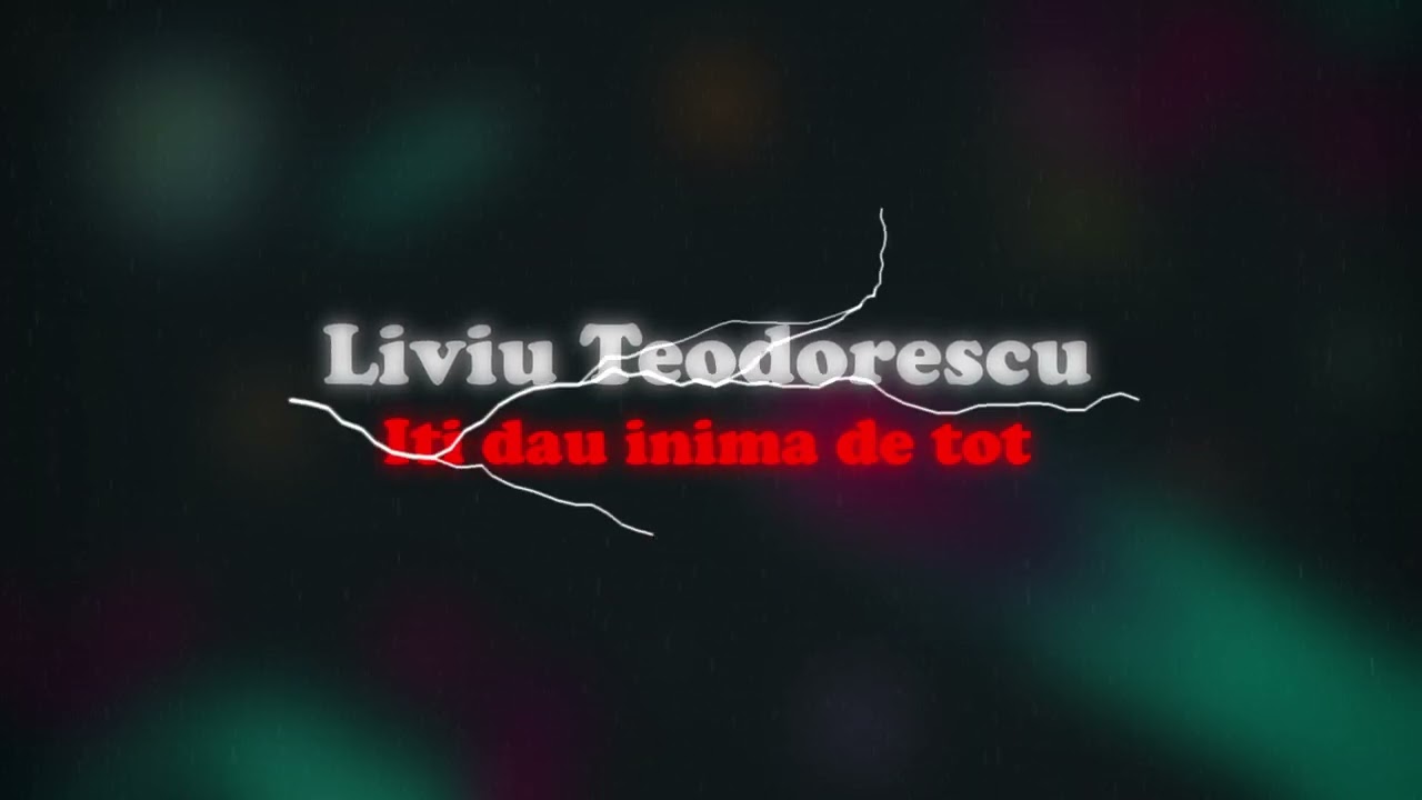 Liviu Teodorescu - Iti dau inima de tot 🔊 (slowed + reverb)