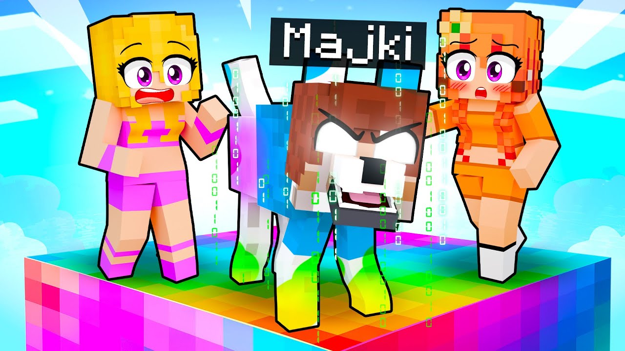Gram jako OP PIESEK na JEDNYM CHUNKU z SZALONYMI FANKAMI... w Minecraft!