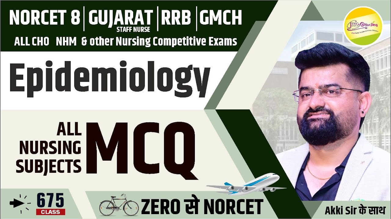 Epidemiology Live MCQ Session | Zero to NORCET 8, RRB, CHO Preparation | #675 by Akki Sir