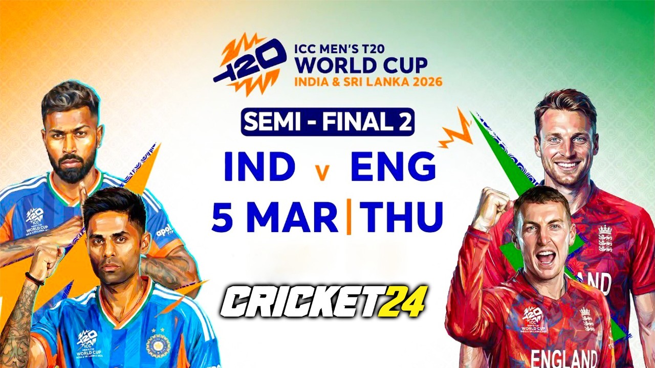 🔴LIVE India vs England Semi Final 2 | ICC T20 World Cup 2026 Live தமிழ்