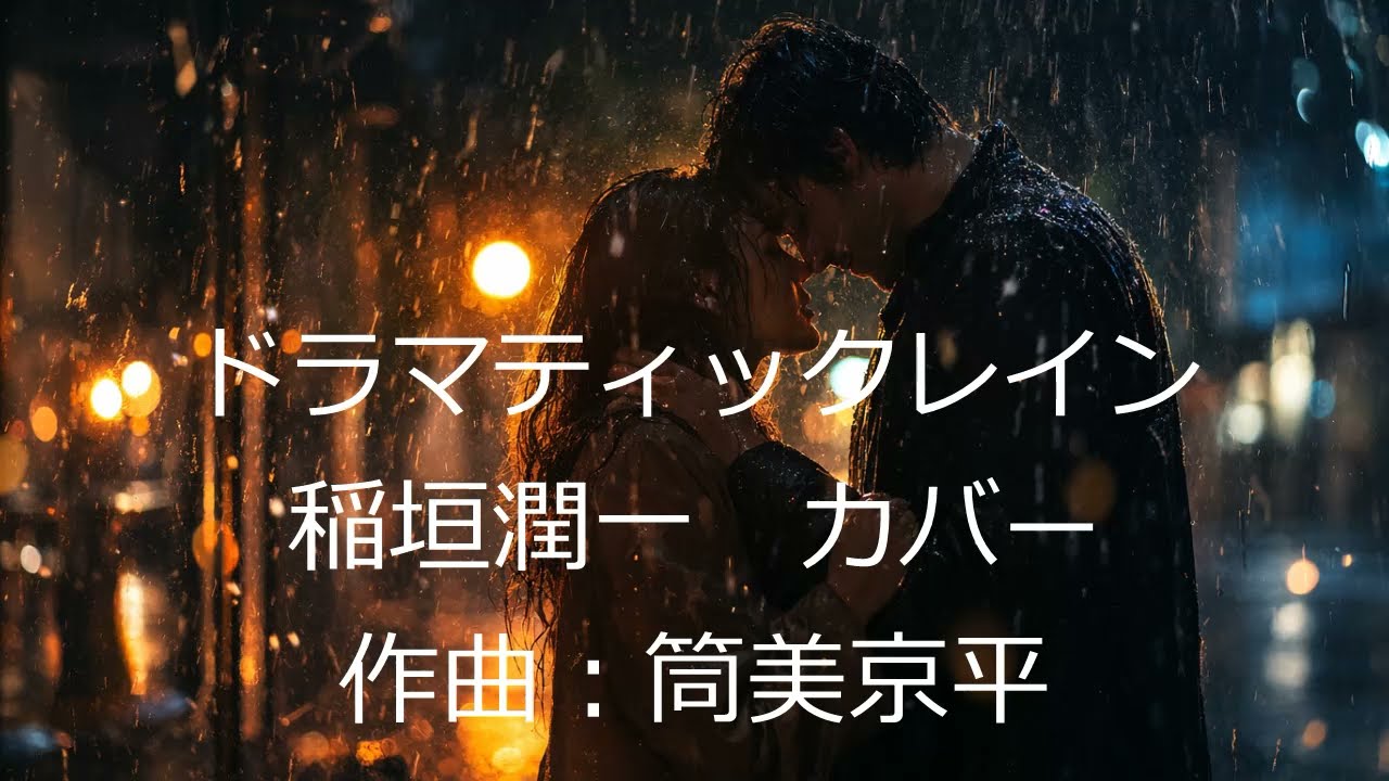 【昭和の曲耳コピカバー】ドラマティックレイン　稲垣潤一　筒美京平　×　前奏　木枯らしのエチュード風（ショパン）　×　間奏　秋桜風（山口百恵）