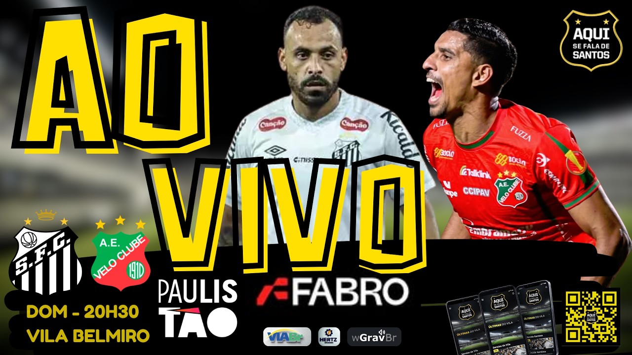 ⚫⚪ Santos x Velo Clube 🔴⚪ – Campeonato Paulista 2026 ⚽🎙️