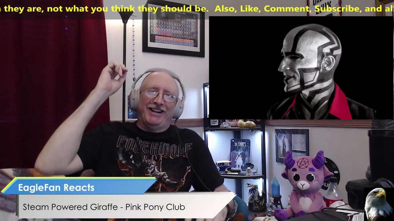 EagleFan Reacts to Pink Pony Club (Cover) by Steam Powered Giraffe - Love It