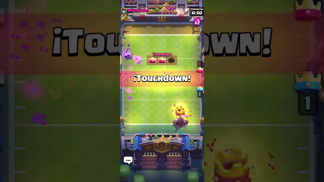 Jugando clash royale
