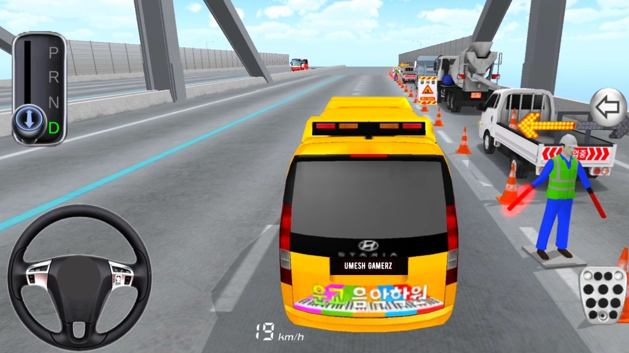 New School Van Drive On Highway and Road Accident in 3D Driving Class Android Gameplay || Car Games🎮