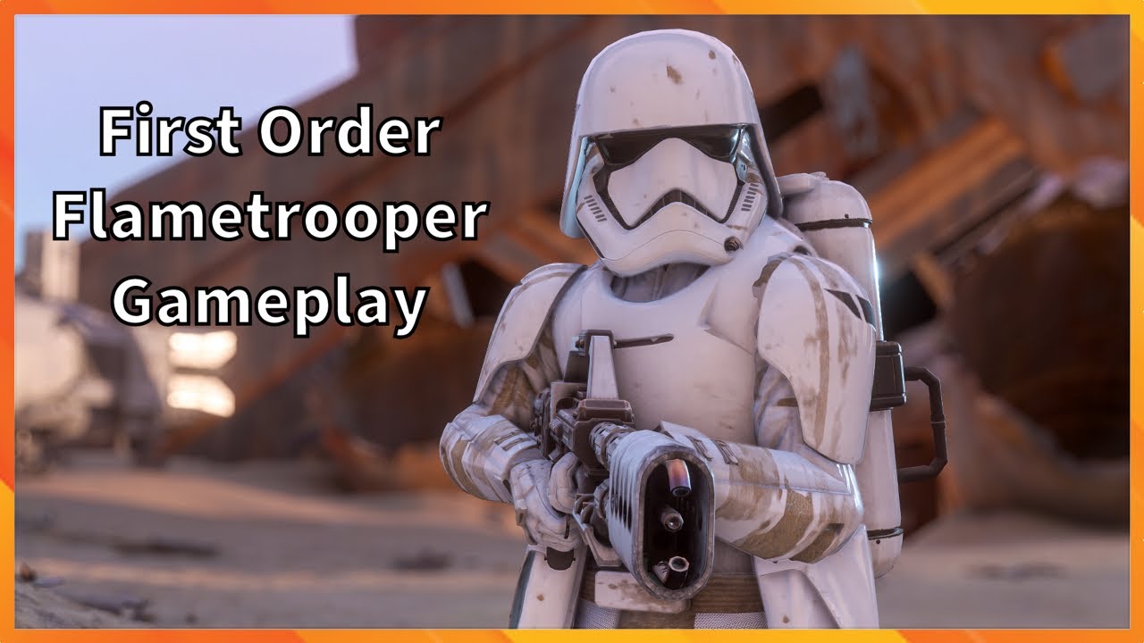 Геймплей за огнеметчика Первого Ордена в Star Wars Battlefront 2