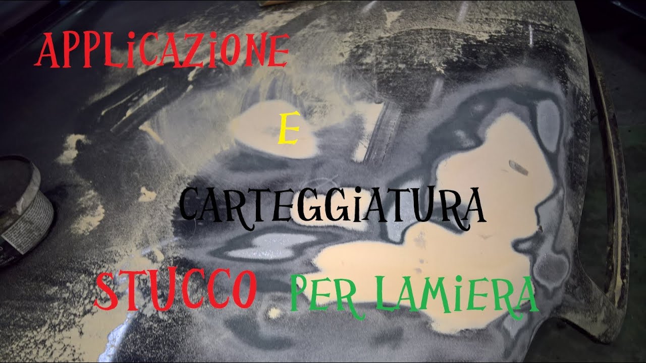 come applicare lo stucco e come carteggiarlo