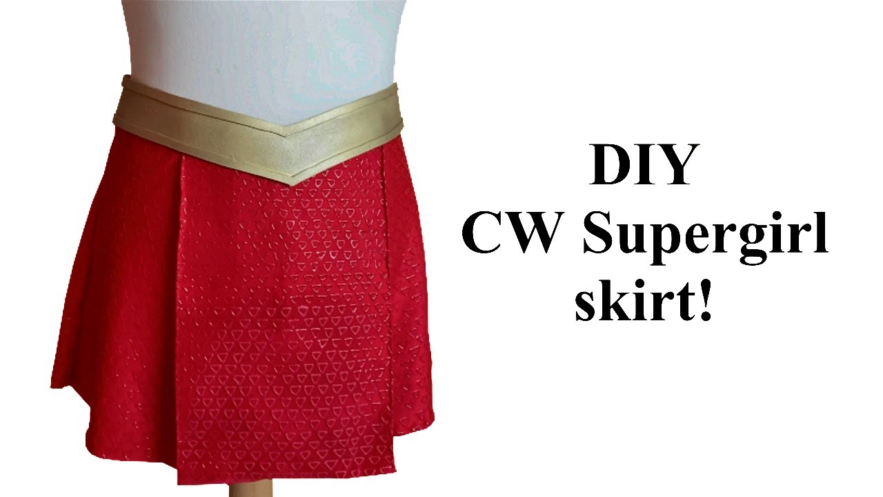 DIY CW Supergirl skirt tutorial!