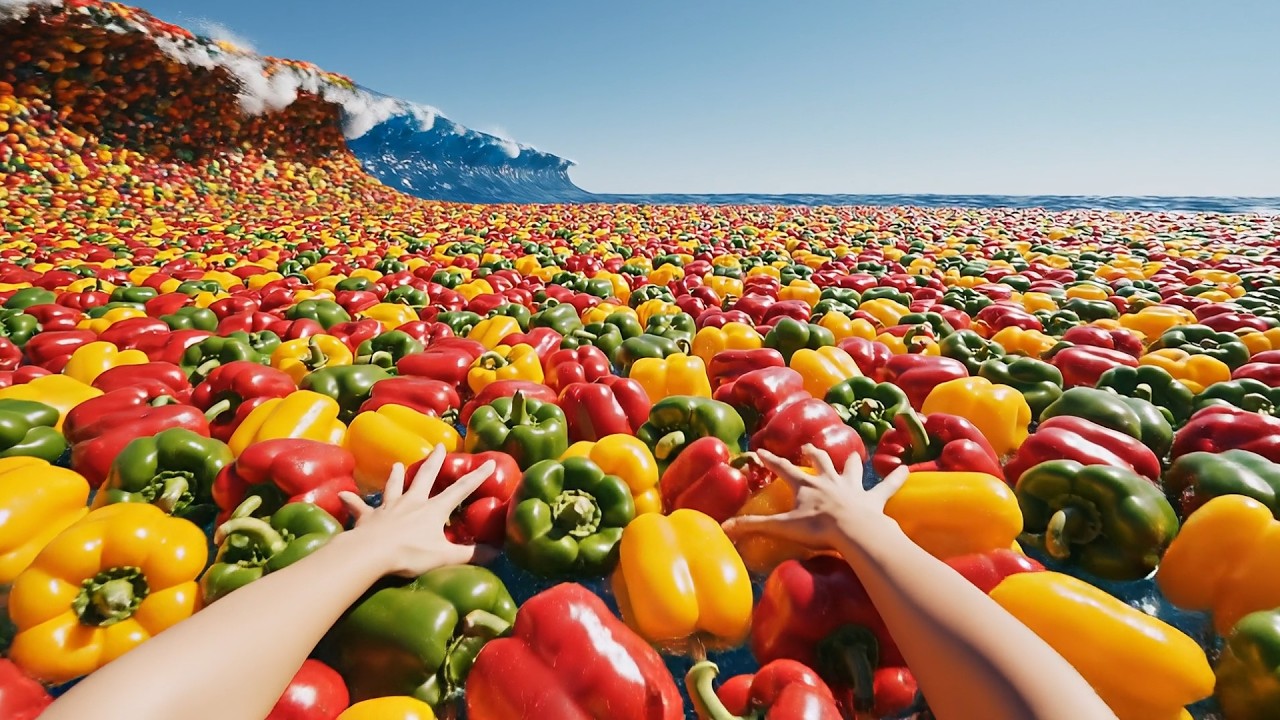 Which Crazy Ocean Would You Swim In? 🫑 | Oddly Satisfying AI ASMR