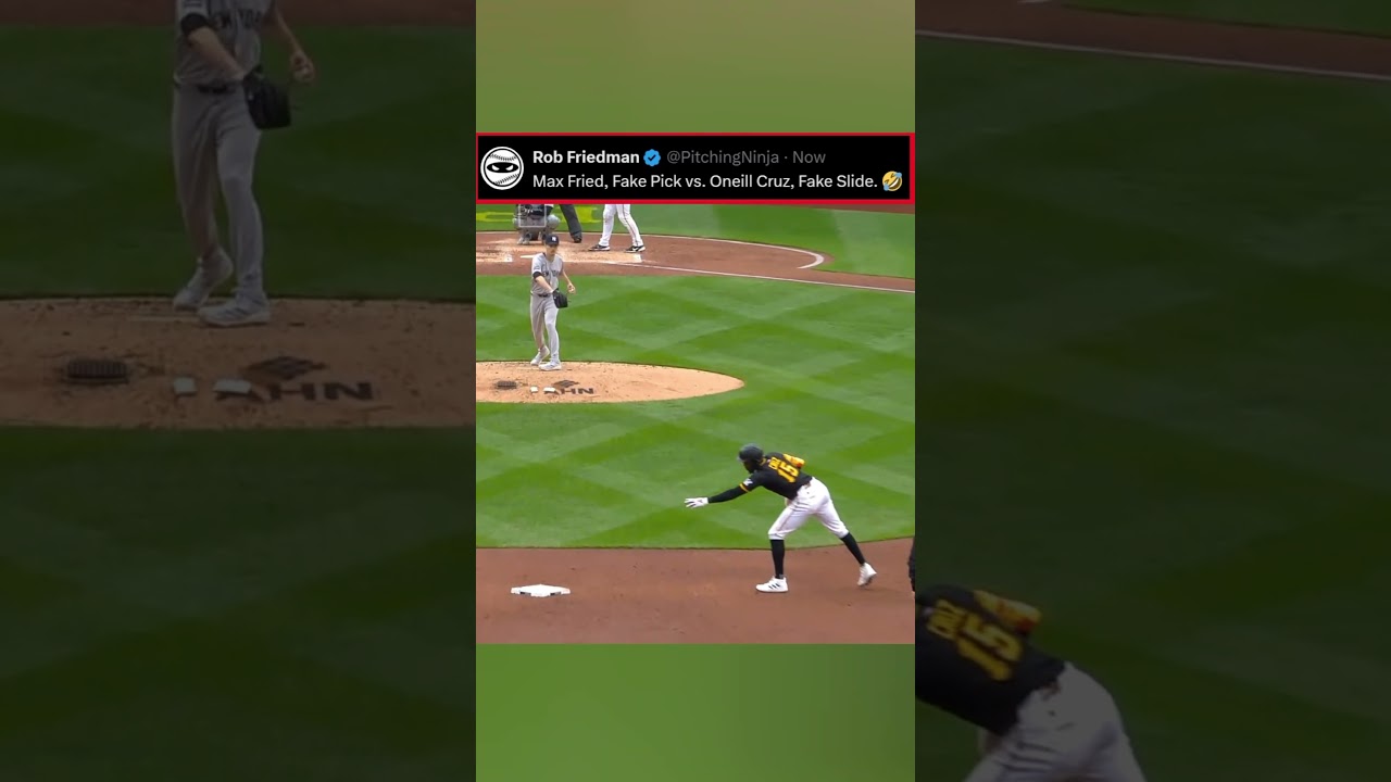 Fake pickoff vs Fake Slide. #mlb