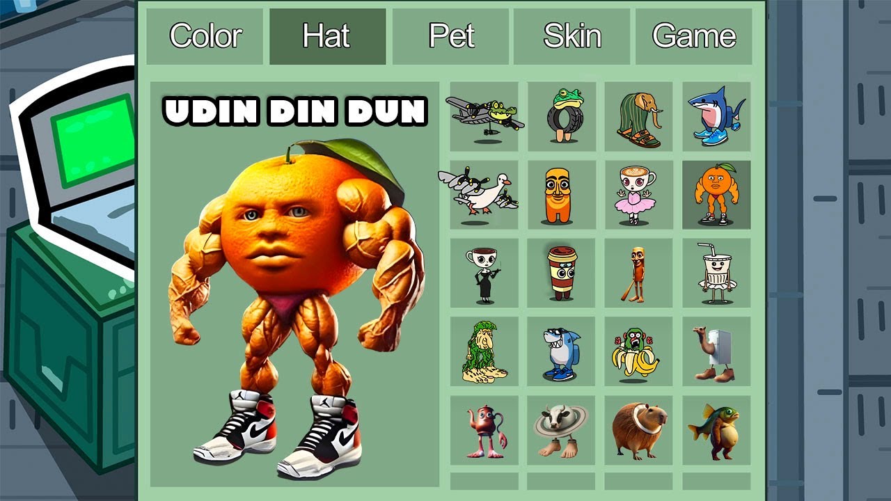 din din dun in Among Us ◉ funny animation - 1000 iQ impostor