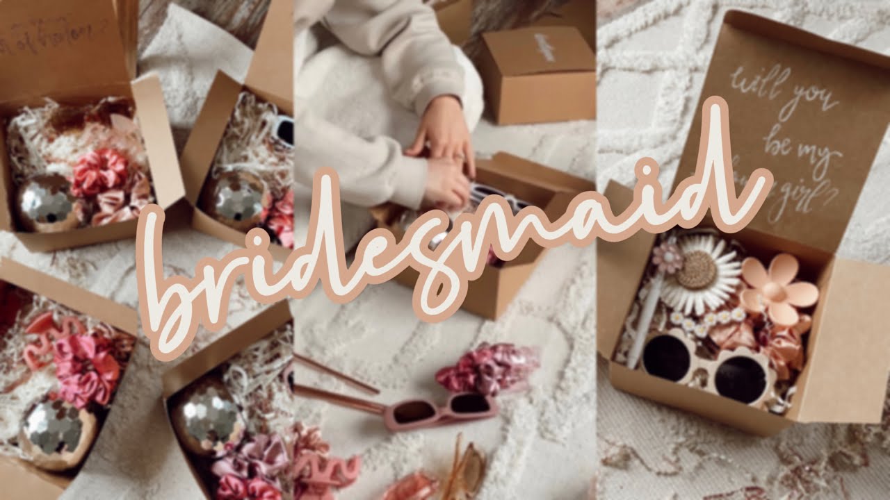 DIY Bridesmaids & Flower Girl Proposal Boxes &bull; Valentines Vlog
