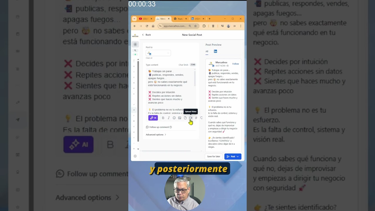 Publica en redes sociales en 1 minuto, con Mercathos #shorts