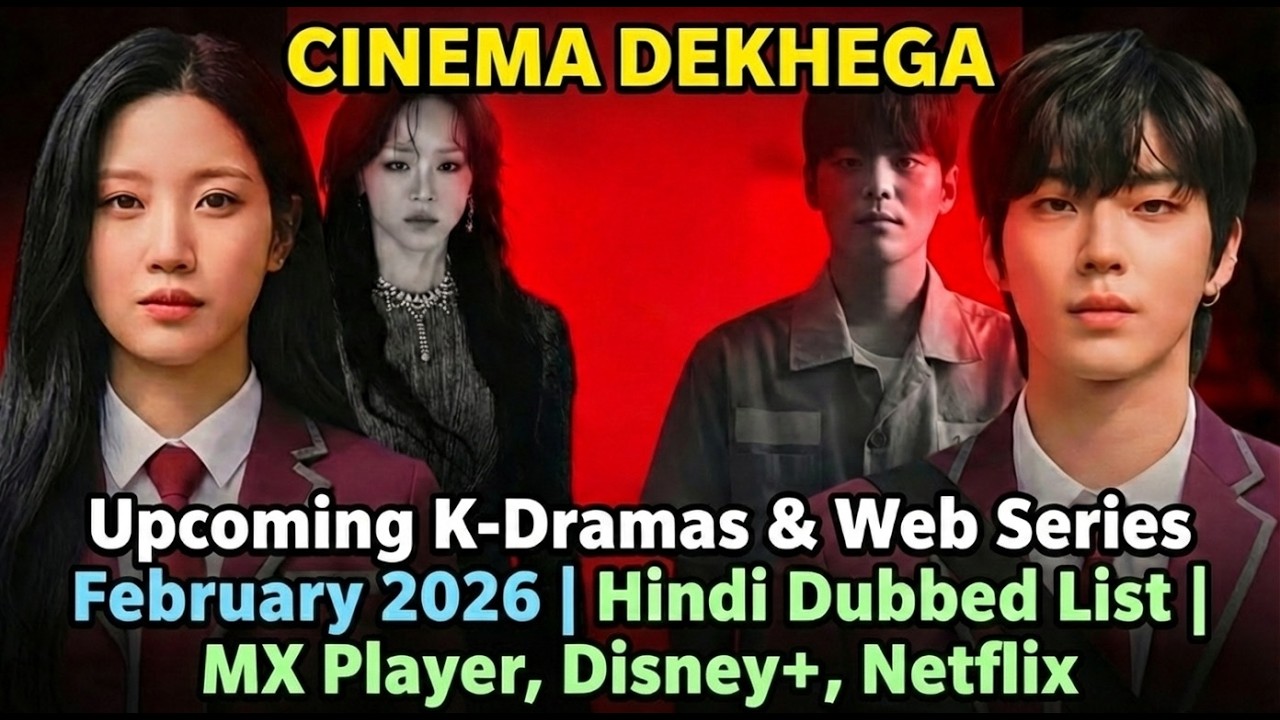 Upcoming K-Dramas & Web Series February 2026 | Hindi Dubbed List | Netflix, Disney+, MX Player