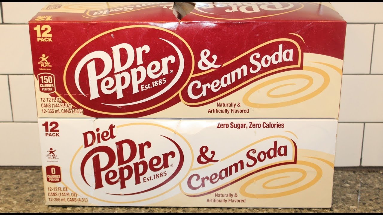Dr Pepper & Cream Soda – Regular & Diet Review