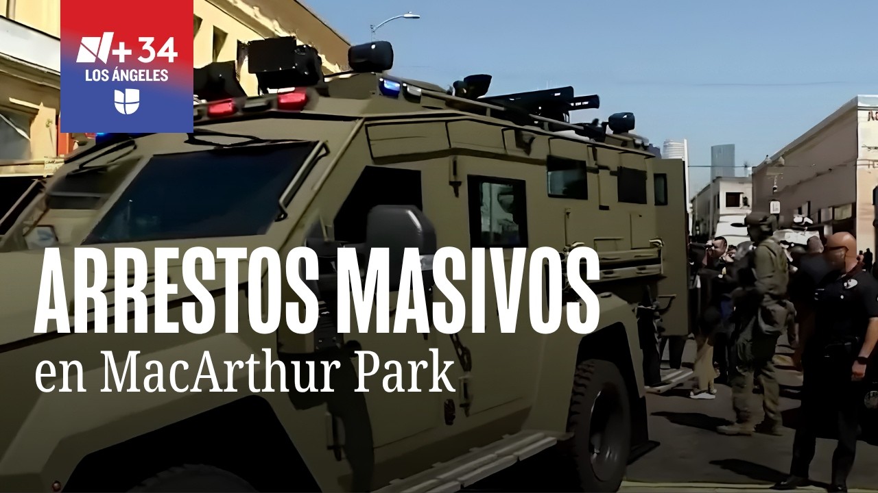 M&uacute;ltiples arrestos durante operativo federal en MacArthur Park