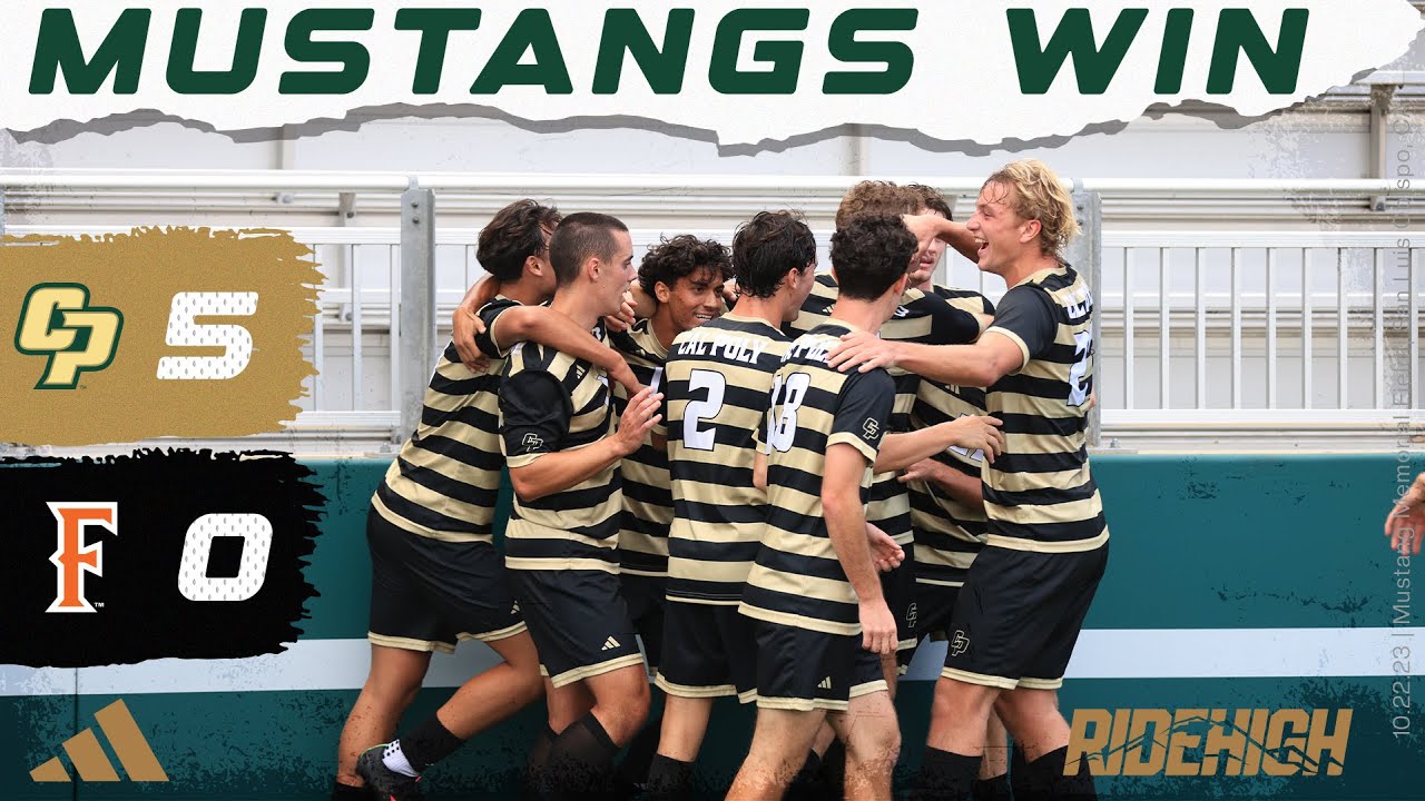 Cal Poly vs. CSUF, Men's Soccer Highlights -- Oct. 22nd, 2023
