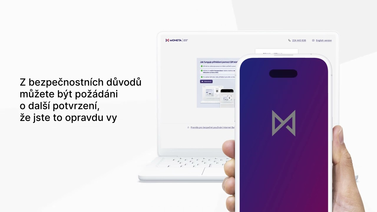 Přihlášení do Internet Banky pomocí QR login