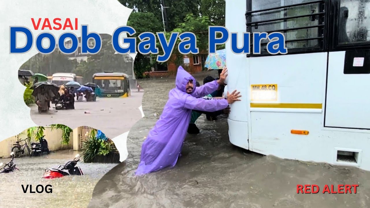 Doob Gaya Vasai Pani Mai | Horrible situation in Vasai | Barish Ka Kehar #travel #vlog #monsoon