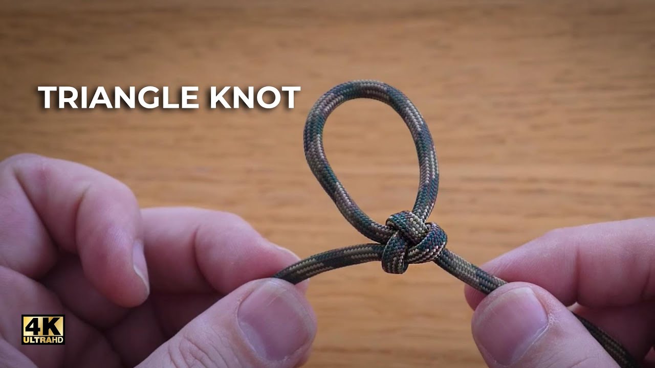 Triangle Lanyard Knot tutorial   ⭐️4K Video ⭐️