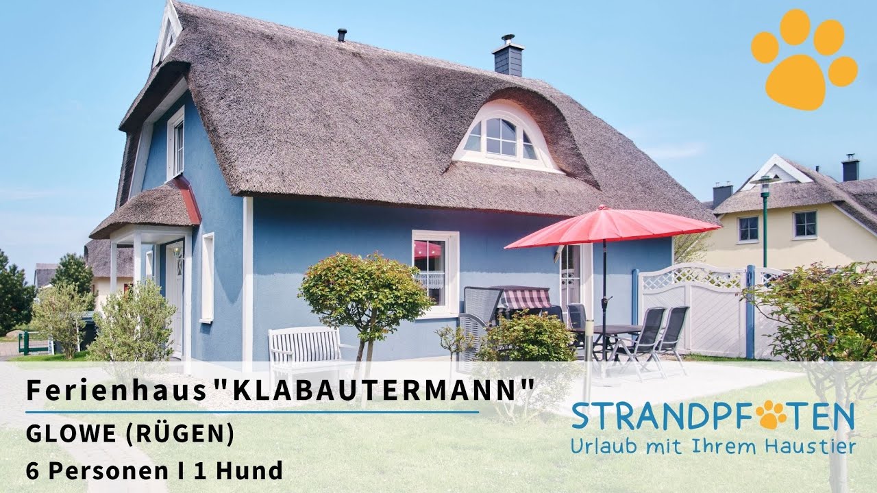 Ferienhaus mit Hund auf R&uuml;gen I Ostsee I Ferienhaus &bdquo;Klabautermann&ldquo; I STRANDPFOTEN