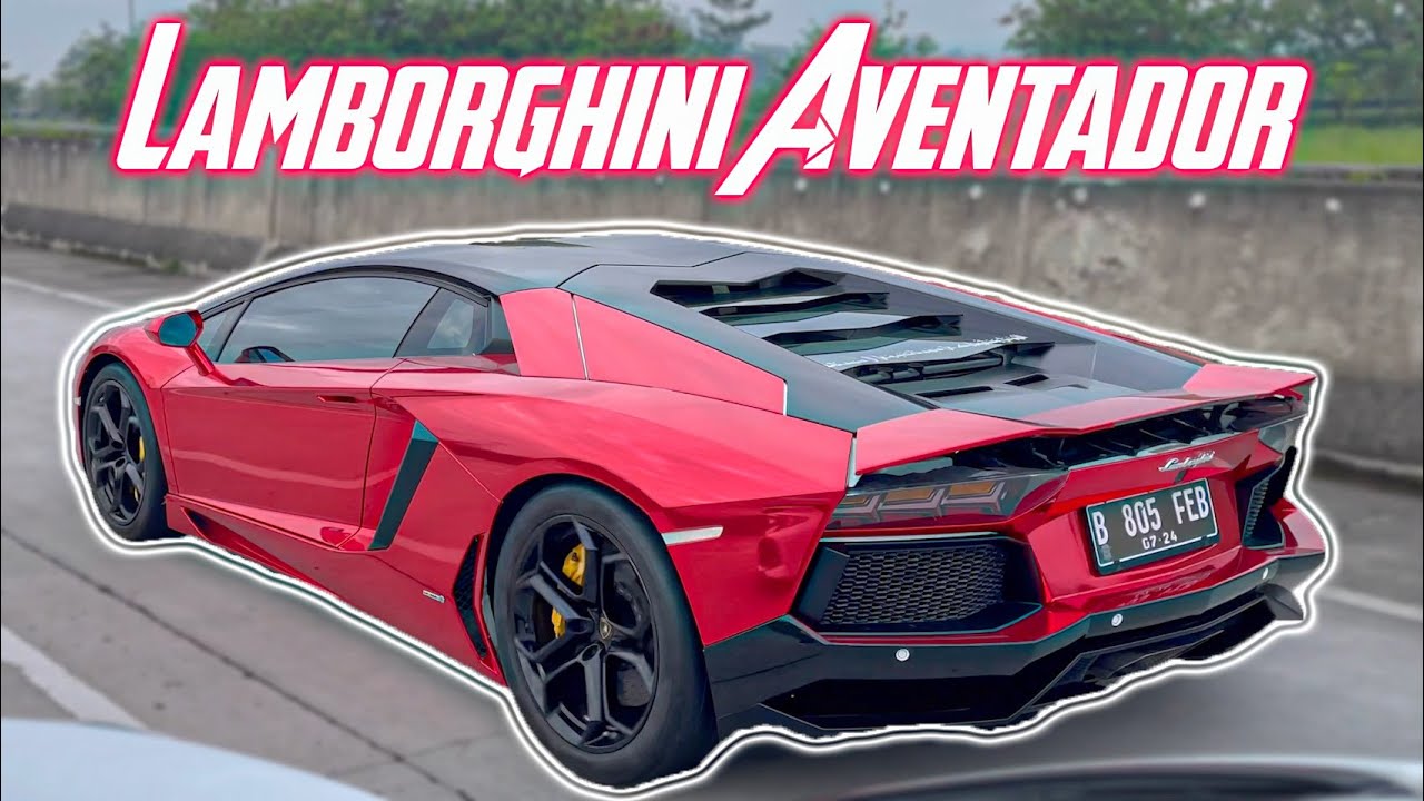 Sensasi SuperCar - Morning Run diJalan Tol | Lamborghini Aventador