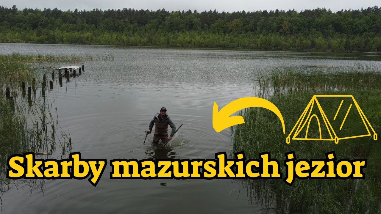 Tajemnice zatopione w mazurskim jeziorze. Poszukiwania z wykrywaczm na Mazurach. Vanlife#2024